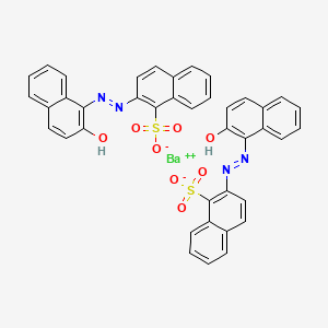 molecular formula C40H26BaN4O8S2 B1667751 barium(2+);2-[(2-hydroxynaphthalen-1-yl)diazenyl]naphthalene-1-sulfonate CAS No. 1103-38-4