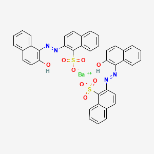 molecular formula C40H26BaN4O8S2 B1667751 Pigment Red 49:1 CAS No. 1103-38-4
