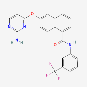 molecular formula C22H15F3N4O2 B1667765 NVP-BAW2881 