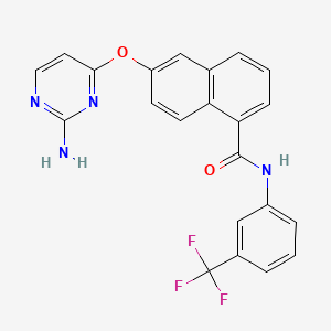 molecular formula C22H15F3N4O2 B1667765 Nvp-baw2881 CAS No. 861875-60-7