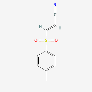 molecular formula C10H9NO2S B1667768 (E)-3-Tosylacrylonitrile CAS No. 19542-67-7
