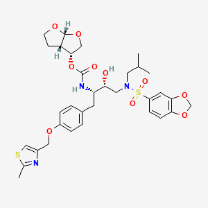molecular formula C33H41N3O10S2 B1667775 Brecanavir CAS No. 313682-08-5