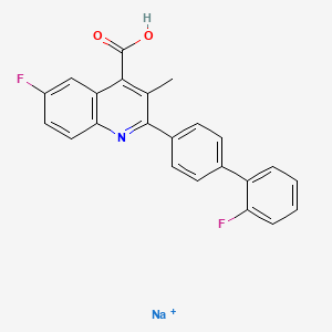 molecular formula C23H15F2NNaO2+ B1667779 Brequinar sodium CAS No. 96201-88-6