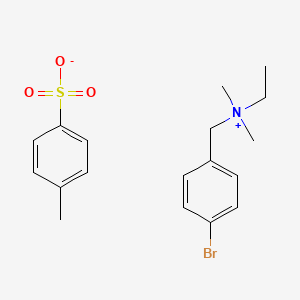(4-Bromophenyl)methyl-ethyl-dimethylazanium;4-methylbenzenesulfonate