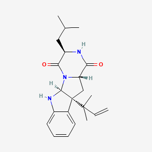 molecular formula C22H29N3O2 B1667784 Brevicompanine B CAS No. 215121-47-4
