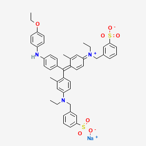 molecular formula C47H48N3NaO7S2 B1667793 Brilliant Blue G CAS No. 6104-58-1