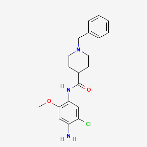 molecular formula C20H24ClN3O2 B1667799 N-(4-氨基-5-氯-2-甲氧基苯基)-1-(苯甲基)-4-哌啶甲酰胺 CAS No. 69082-47-9
