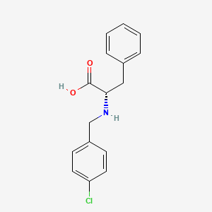 molecular formula C16H16ClNO2 B1667801 N-(4-氯苄基)苯丙氨酸 CAS No. 79600-96-7
