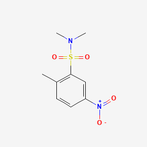 molecular formula C9H12N2O4S B1667806 N,N,2-三甲基-5-硝基苯磺酰胺 CAS No. 433695-36-4