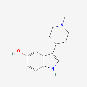 molecular formula C14H18N2O B1667807 3-(1-methylpiperidin-4-yl)-1H-indol-5-ol CAS No. 57477-39-1