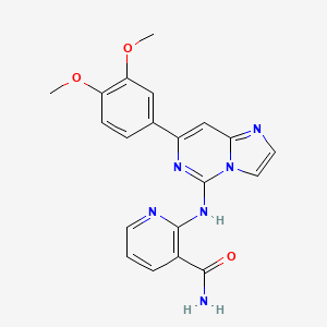 molecular formula C20H18N6O3 B1667820 BAY-61-3606 free base CAS No. 732983-37-8