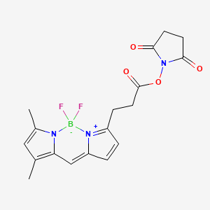 molecular formula C18H18BF2N3O4 B1667854 BDP FL NHS ester CAS No. 146616-66-2