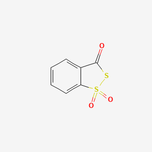 molecular formula C7H4O3S2 B1667858 3H-1,2-Benzodithiol-3-one 1,1-dioxide CAS No. 66304-01-6
