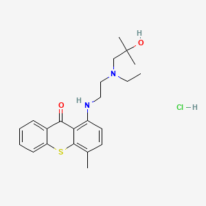 molecular formula C22H29ClN2O3S B1667862 Becanthone hydrochloride CAS No. 5591-22-0