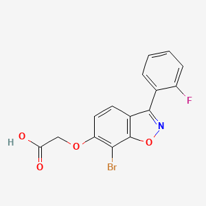 molecular formula C15H9BrFNO4 B1667866 Brocrinat CAS No. 72481-99-3