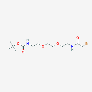 molecular formula C13H25BrN2O5 B1667877 Bromoacetamido-PEG2-Boc-amine 