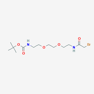 Bromoacetamido-PEG2-Boc-amine