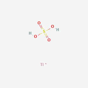 molecular formula Tl2SO4<br>O4STl2 B166790 Sulfuric acid thallium(1+) salt (1:2) CAS No. 7446-18-6