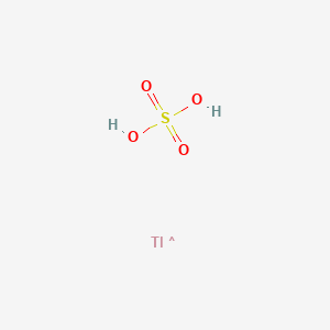 molecular formula Tl2SO4<br>O4STl2 B166790 Sulfuric acid, thallium(1+) salt (1:2) CAS No. 7446-18-6