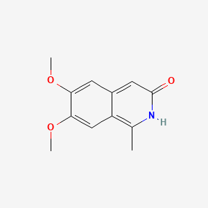 molecular formula C12H13NO3 B1667924 3(2H)-异喹啉酮，6,7-二甲氧基-1-甲基- CAS No. 16535-98-1