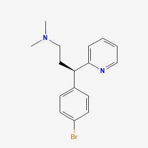 molecular formula C16H19BrN2 B1667935 (γR)-γ-(4-溴苯基)-N,N-二甲基-2-吡啶丙胺 CAS No. 32656-44-3