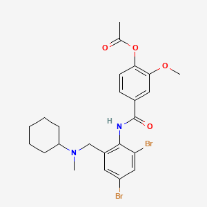 molecular formula C24H28Br2N2O4 B1667943 Brovanexine CAS No. 54340-61-3