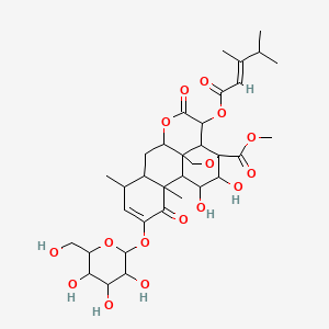 molecular formula C34H46O16 B1667949 Yadanzioside P CAS No. 79439-84-2