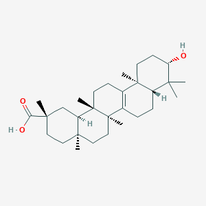 molecular formula C30H48O3 B1667953 (2s,4As,6as,8ar,10s,12as,14as,14br)-10-hydroxy-2,4a,6a,9,9,12a,14a-heptamethyl-1,2,3,4,4a,5,6,6a,7,8,8a,9,10,11,12,12a,13,14,14a,14b-icosahydropicene-2-carboxylic acid CAS No. 24480-45-3