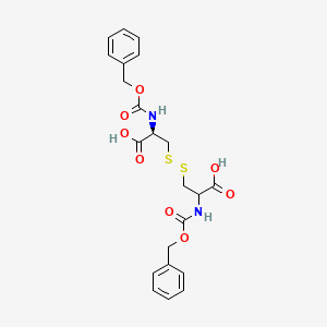 molecular formula C22H24N2O8S2 B1667959 (Z-Cys-OH)2 CAS No. 6968-11-2