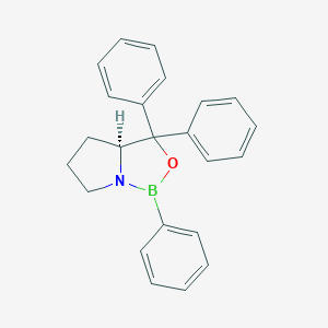 molecular formula C23H22BNO B166798 (S)-1,3,3-Triphenylhexahydropyrrolo[1,2-c][1,3,2]oxazaborole CAS No. 131180-90-0