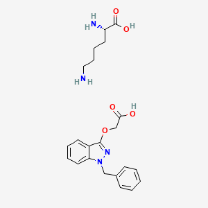 molecular formula C22H28N4O5 B1667984 Bendazac lysine CAS No. 81919-14-4