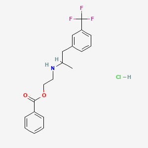 molecular formula C19H21ClF3NO2 B1667988 盐酸苯氟雷司 CAS No. 23642-66-2