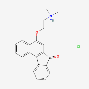 molecular formula C21H20ClNO2 B1667990 Benfluron hydrochloride CAS No. 80427-58-3