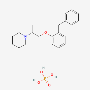 molecular formula C21H30NO5P B1668005 苯丙哌林磷酸盐 CAS No. 3563-76-6