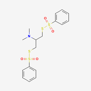 molecular formula C17H21NO4S4 B1668009 Bensultap CAS No. 17606-31-4