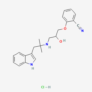 molecular formula C22H26ClN3O2 B1668018 Bucindolol hydrochloride CAS No. 70369-47-0