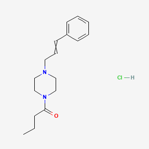 molecular formula C17H25ClN2O B1668020 1-Butyryl-4-cinnamylpiperazine CAS No. 17730-82-4