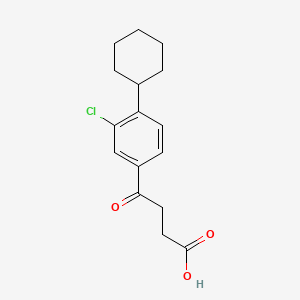 molecular formula C16H19ClO3 B1668023 Bucloxic Acid CAS No. 32808-51-8