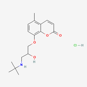 molecular formula C17H24ClNO4 B1668026 Bucumolol hydrochloride CAS No. 36556-75-9