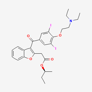 molecular formula C27H31I2NO5 B1668027 Budiodarone CAS No. 335148-45-3