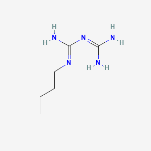 molecular formula C6H15N5 B1668040 2-butyl-1-carbamimidoylguanidine CAS No. 692-13-7