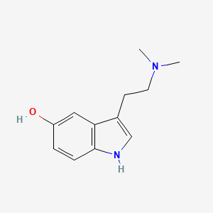 molecular formula C12H16N2O B1668041 Bufotenine CAS No. 487-93-4