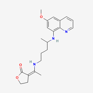 molecular formula C21H27N3O3 B1668044 Bulaquine CAS No. 79781-00-3