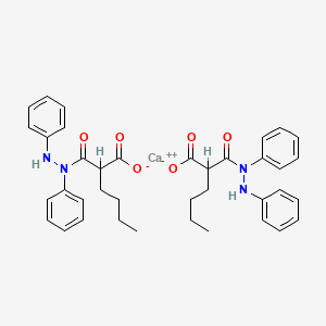 molecular formula C38H42CaN4O6 B1668048 Bumadizone calcium CAS No. 34461-73-9