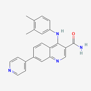 molecular formula C23H20N4O B1668050 cFMS Receptor Inhibitor II 