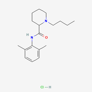 molecular formula C18H29ClN2O B1668058 Bupivacaine hydrochloride CAS No. 14252-80-3