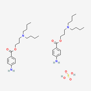 molecular formula C36H62N4O8S B1668074 Butacaine sulfate CAS No. 149-15-5