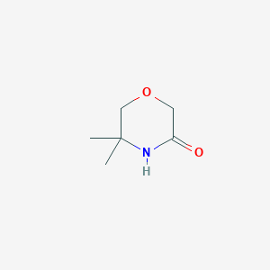 molecular formula C6H11NO2 B166811 5,5-Dimethylmorpholin-3-one CAS No. 127958-62-7