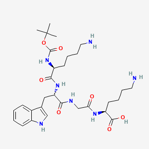 molecular formula C30H47N7O7 B1668126 丁氧羰基-赖氨酰-色氨酰-甘氨酰-赖氨酸 CAS No. 118573-63-0