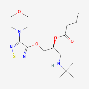 molecular formula C17H30N4O4S B1668141 Butyryl timolol CAS No. 106351-79-5
